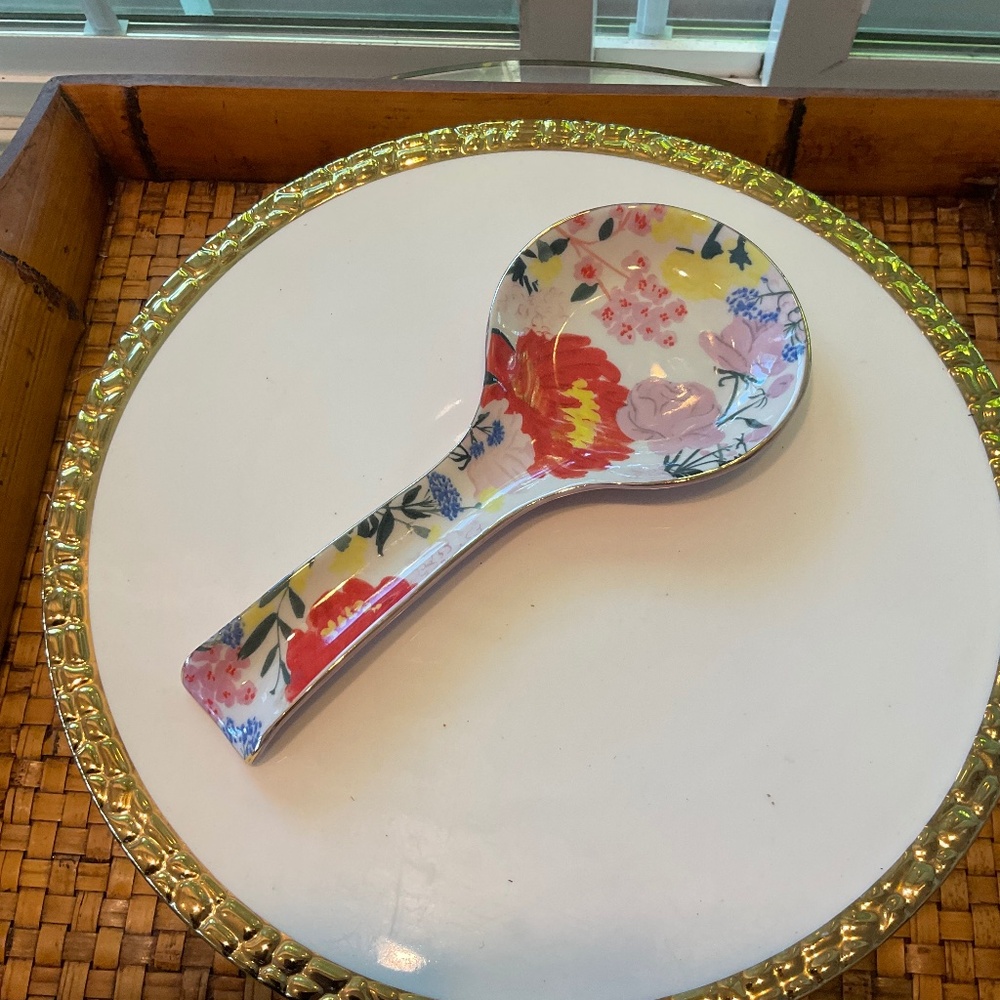Anthropologie x Jackie Diedam Floral Spoon Rest